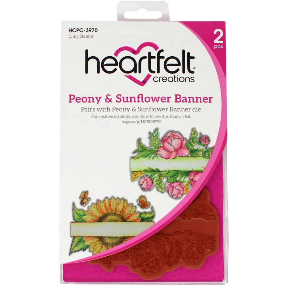 Heartfelt Creations - Peony & Sunflower Banner 1 Heartfelt Creations - Peony & Sunflower Banner