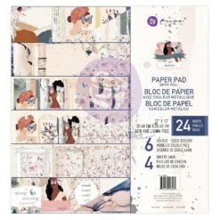 Prima Marketing Double-Sided Paper Pad 12"X12" - Indigo