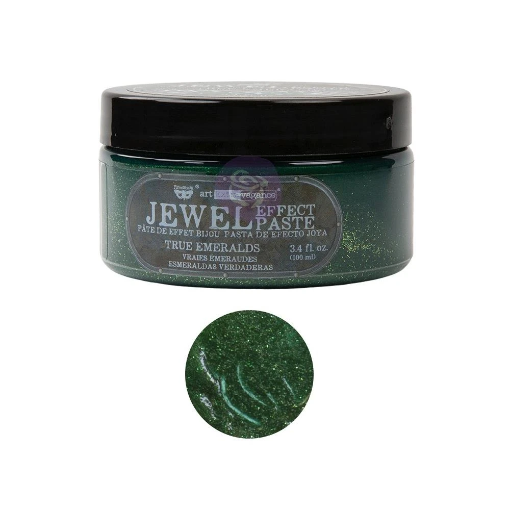 Finnabair Art Extravagance Jewel Texture Paste - True Emeralds 1 Finnabair Art Extravagance Jewel Texture Paste - True Emeralds
