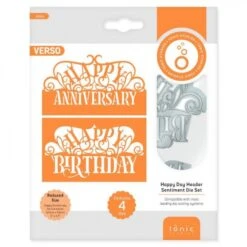 Tonic Studios - Happy Day Header Fold Die Set