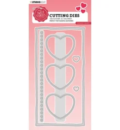 SL Cutting Die - Slimline Hearts Sweet Stories Nr.458