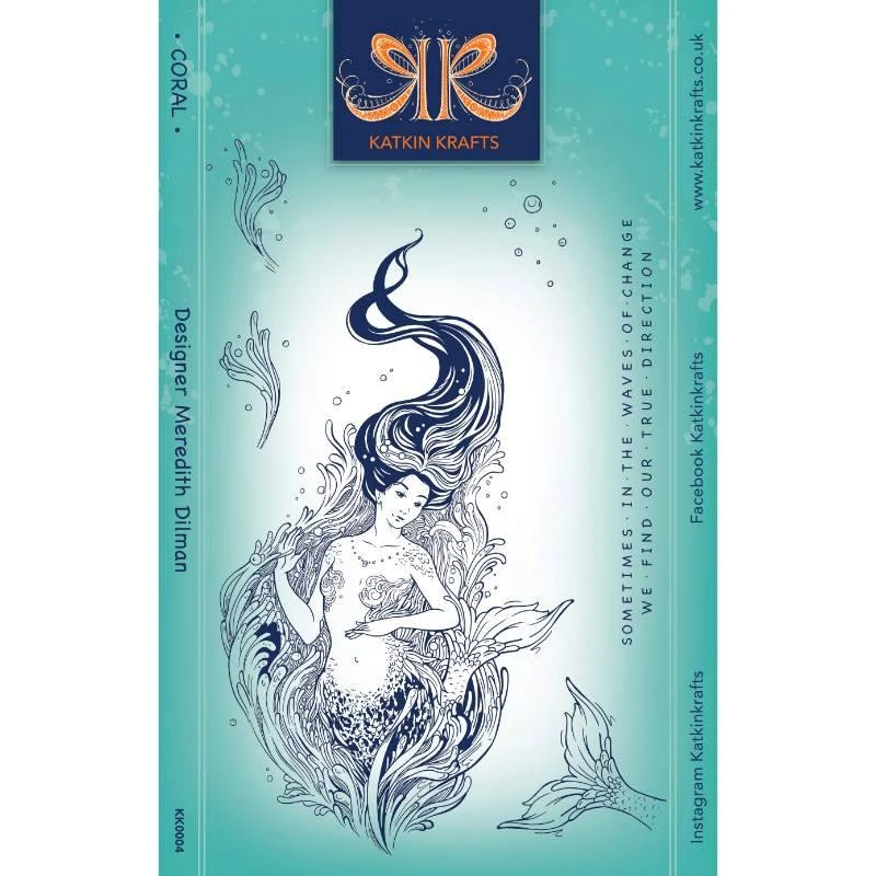 Katkin Krafts Coral 6 In X 8 In Clear Stamp Set 1 Katkin Krafts Coral 6 In X 8 In Clear Stamp Set