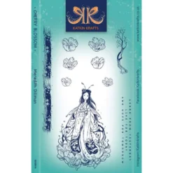 Katkin Krafts Cherry Blossom 6 In X 8 In Clear Stamp Set