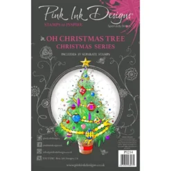 Pink Ink Designs Oh Christmas Tree 6 In X 8 In Clear Stamp Set