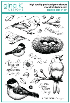 Gina K Designs - STAMPS- Beautiful Birds