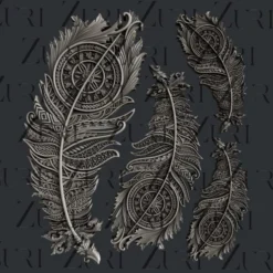 Zuri - Bohemian Feathers Set 2