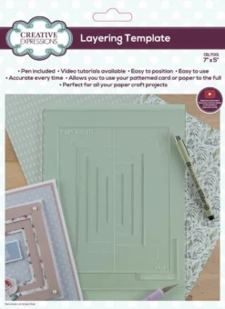 Creative Expressions Layering Template 7 In X 5 In