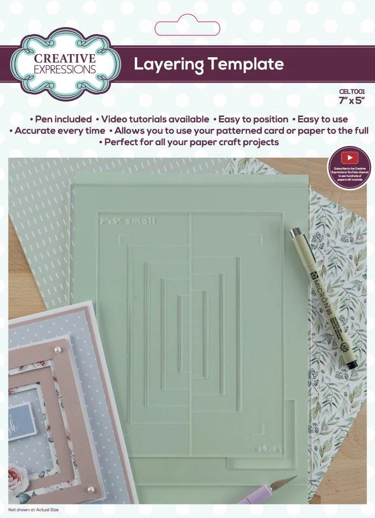 Creative Expressions Layering Template 7 In X 5 In 1 Creative Expressions Layering Template 7 In X 5 In