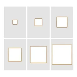 Couture Creations Cut, Foil And Emboss Nesting Negative Squares Dies