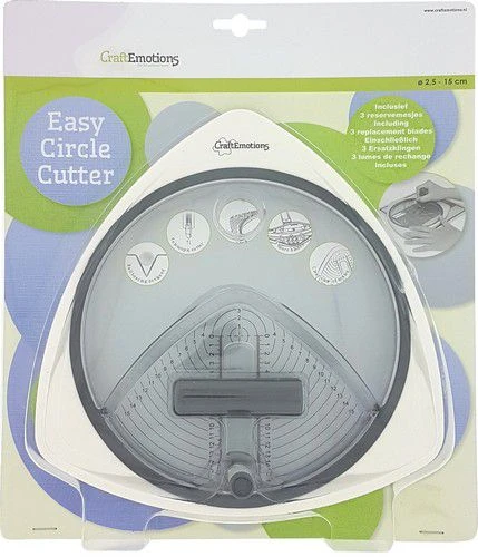 CraftEmotions Easy Circle Cutter - Kreisschneider 2,5 - 15cm 1 CraftEmotions Easy Circle Cutter - Kreisschneider 2,5 - 15cm