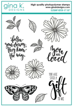 Gina K Designs - Elegant Asters