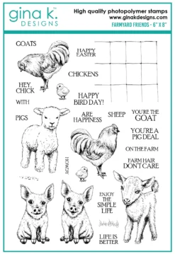 Gina K Designs - STAMPS- Farmyard Friends