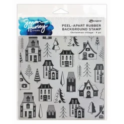 Simon Hurley Create. Background Stamp Christmas Village