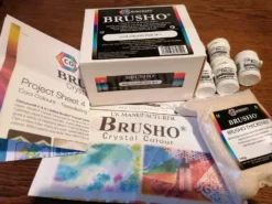 Brusho Cool Colours Pack - 5 X 15g