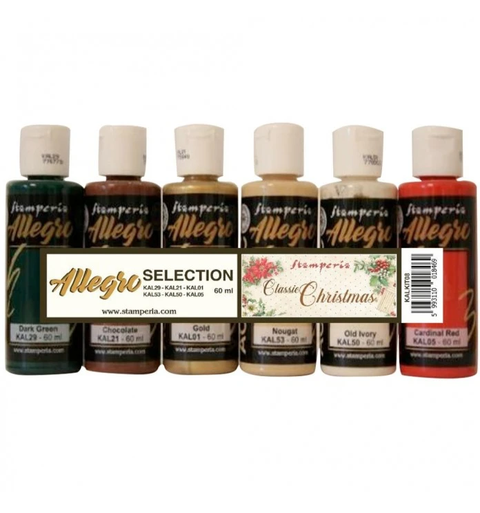 Stamperia - Kit 6 Allegro Colors Celebration KALKIT01 1 Stamperia - Kit 6 Allegro Colors Celebration KALKIT01
