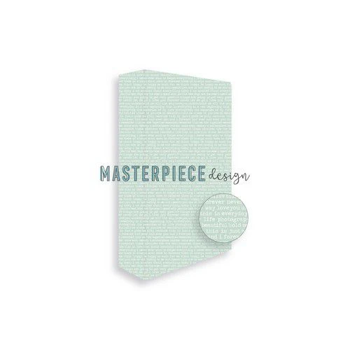 Masterpiece Memory Planner Album 4x8 - Turqoise Text 6-rings 1 Masterpiece Memory Planner Album 4x8 - Turqoise Text 6-rings
