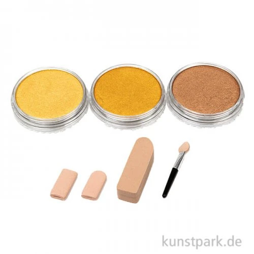 PanPastel Metallic-Set - Bleichgold, Klassischgold, Bronze & Zubehör 1 PanPastel Metallic-Set - Bleichgold, Klassischgold, Bronze & Zubehör