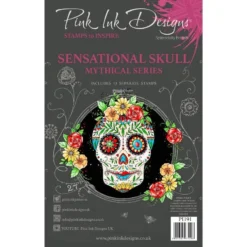 Pink Ink Designs Sensational Skull 6 In X 8 In Clear Stamp Set