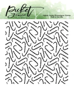 Picket Fence Studios - Candy Canes 4x4 Inch Clear Stamps