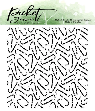 Picket Fence Studios - Candy Canes 4x4 Inch Clear Stamps 1 Picket Fence Studios - Candy Canes 4x4 Inch Clear Stamps