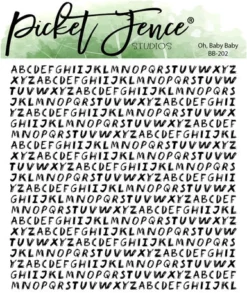 Picket Fence Studios - Oh, Baby Baby 6x6 Inch Clear Stamps
