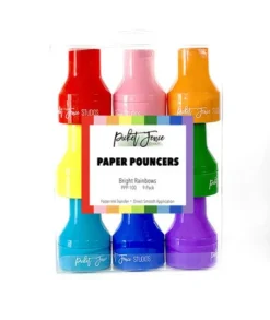Picket Fence Studios - Paper Pouncers Bright Rainbow (9pcs
