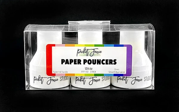 Picket Fence Studios - Paper Pouncers White (3pcs) 1 Picket Fence Studios - Paper Pouncers White (3pcs)