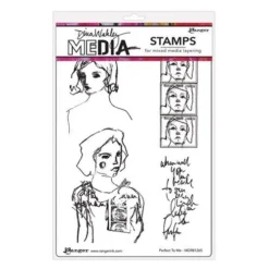 Ranger Dina Wakley MEdia Stamps Perfect To Me