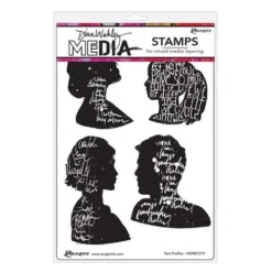 Ranger Dina Wakley MEdia Stamps Text Profiles