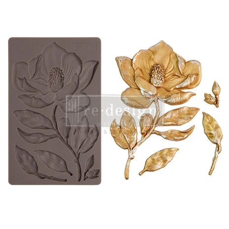 Prima Marketing Re-Design Mould - Magnolia Flower 5x8 Inch Decor Mould 1 Prima Marketing Re-Design Mould - Magnolia Flower 5x8 Inch Decor Mould