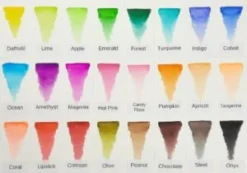 Sweet Poppy: Watercolour Brush Pens – Set 1 -Basteltraum Verkauf sample colours 300x2102 1