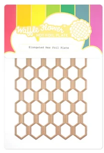 Waffle Flower - Elongated Hex Foil Plate