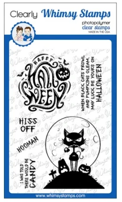 Whimsy Stamps - Hiss Off Clear Stamps