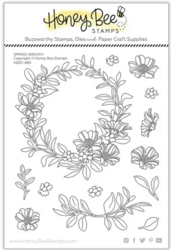 Honey Bee - Spring Wreath - 5x6 Stamp Set