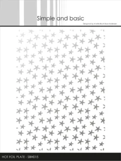 Simple And Basic Small Stars Hot Foil Plates