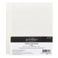 Spellbinders -BetterPress - BetterPress Cotton Card Panels 4.25x5.5 Inch Pebble (25pcs)