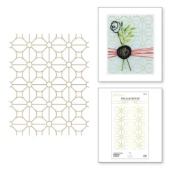 Spellbinders - Geometric Flower Background Glimmer Hot Foil Plate