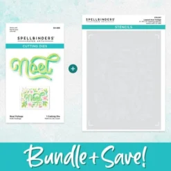 Spellbinders - Layered Noel Foliage Stencil & Die Bundle