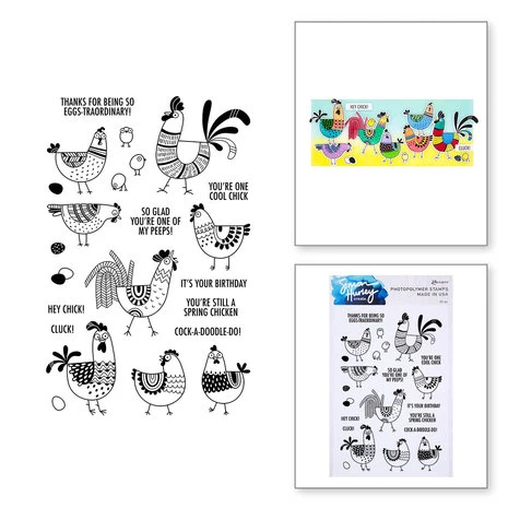 Spellbinders - Spring Chicken Clear Stamp 1 Spellbinders - Spring Chicken Clear Stamp