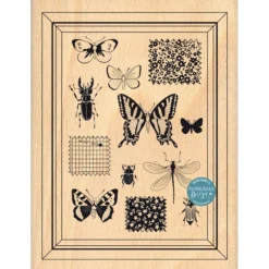 Florilèges Design - Tampon Bois CADRE PRÉCIEUX