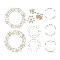 Spellbinders Filigree Glimmer Wreaths Glimmer Hot Foil Plate